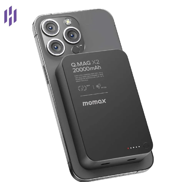 Momax Q.Mag X2 Gen 2 20000mAh 15W Magnetic Wireless Power Bank (IP120)