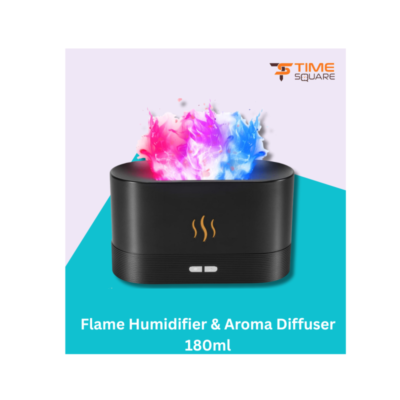 Flame Humidifier Aroma Diffuser 180ml for Home