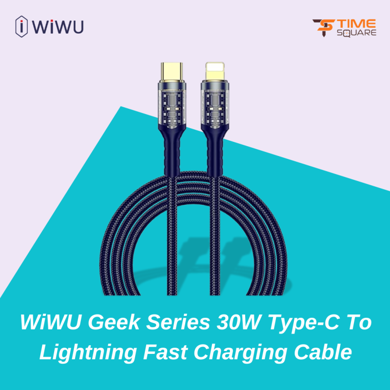WIWU Geek Series 30W Type-C to Lightning Braided Cable