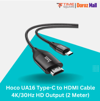 Hoco UA16 Type-C to HDMI Cable 4K / 30Hz HD Output (2 Meter)