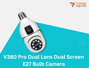 V380 Pro Dual Lens Dual Screen E27 Bulb Camera Two Ways Audio Color Night Vision Smart Home Security Wireless WIFI Indoor Camera