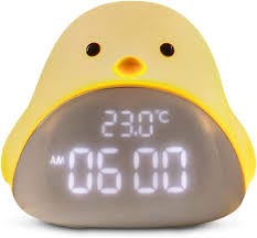 Cartoon Time Bird LED Night Light Alarm Clock