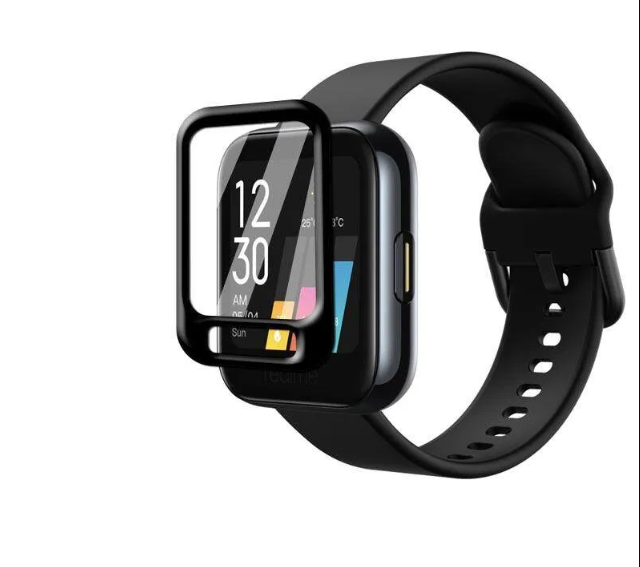 Realme Watch Screen Protector 3D Full Coverage Protective Film Scratch Proof Clear Soft Fibre Glass SmartWatch Screen Protector