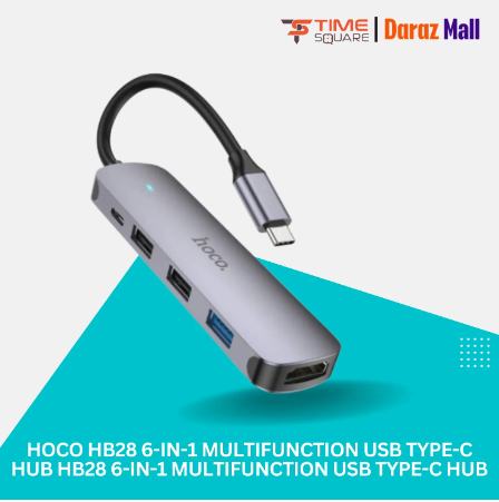 Hoco HB28 6-in-1 Multifunction USB Type-C Hub