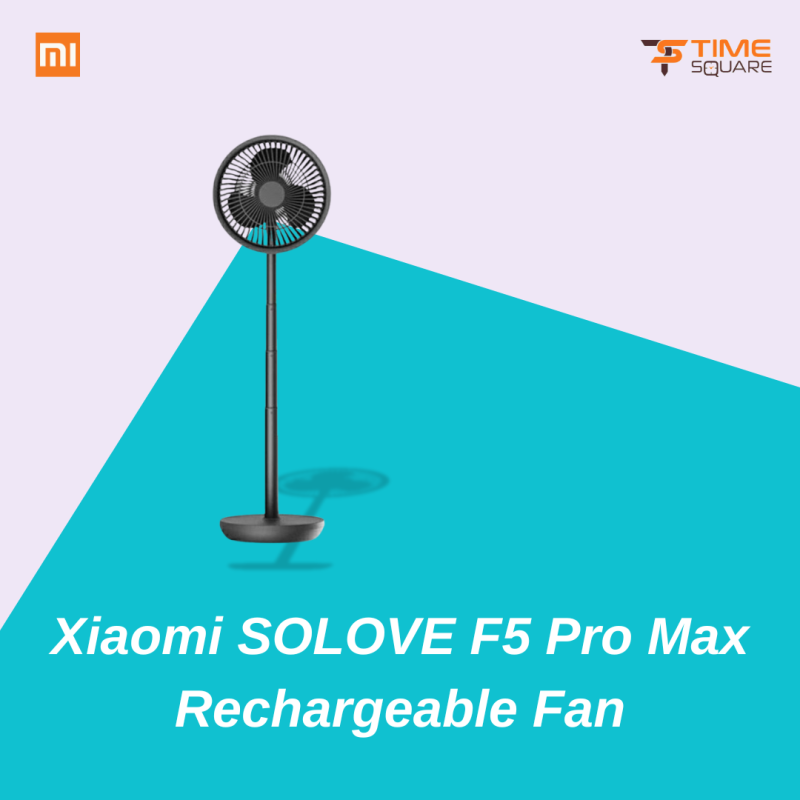 Xiaomi Solove F5 Pro Max Rechargeable Desktop Stand Fan – 10000mAh
