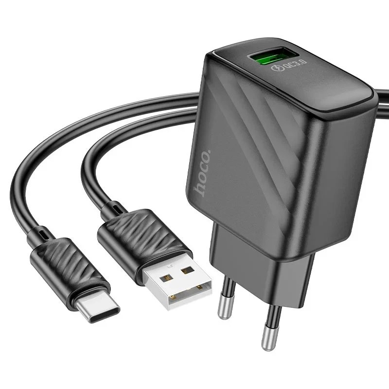Hoco CS21A 18W Fast Charging Wall Charger with Cable
