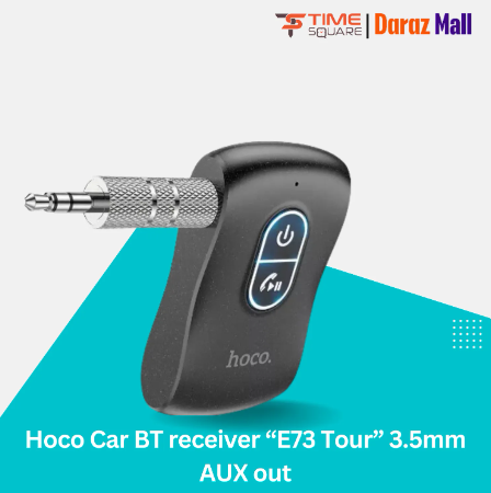 Hoco Car BT receiver “E73 Tour” 3.5mm AUX out