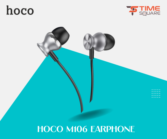 Hoco M106 Fountain metal universal earphones with microphone