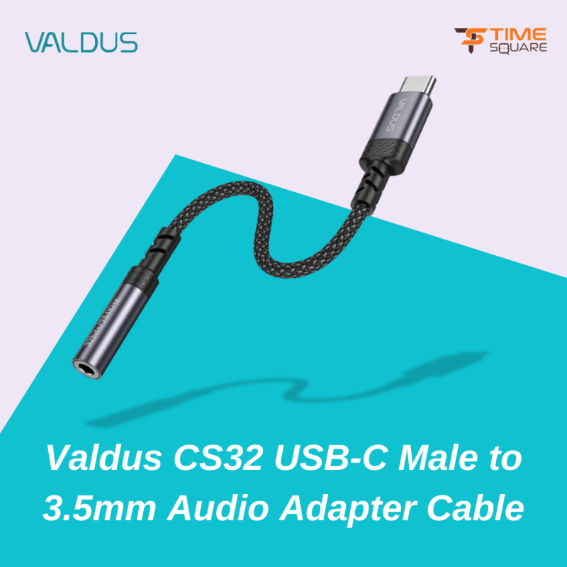 Valdus CS32 USB-C to 3.5mm Audio Adapter DAC Cable