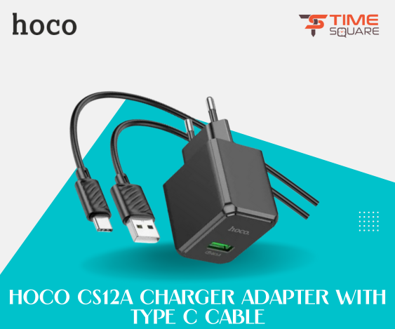 Hoco CS12A Charger Adapter With Type C Cable